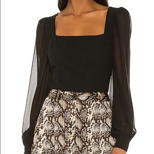 Revolve LPA “Cora Top” in Black. Worn once.